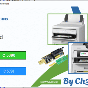 TOOL TO UNLOCK OR DOWNGRADE FIRMWARE OF EPSON WFC 5390 PRINTER FOR CHIPLESS